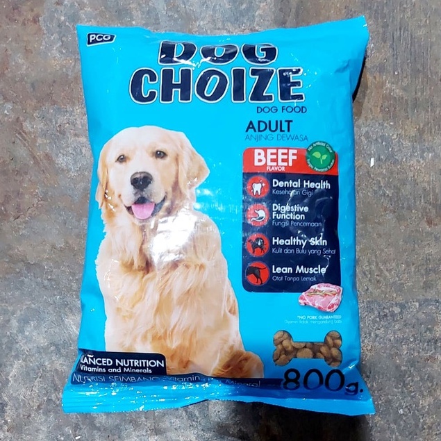 MAKANAN ANJING DEWASA DOG CHOIZE FRESHPACK 800 GR