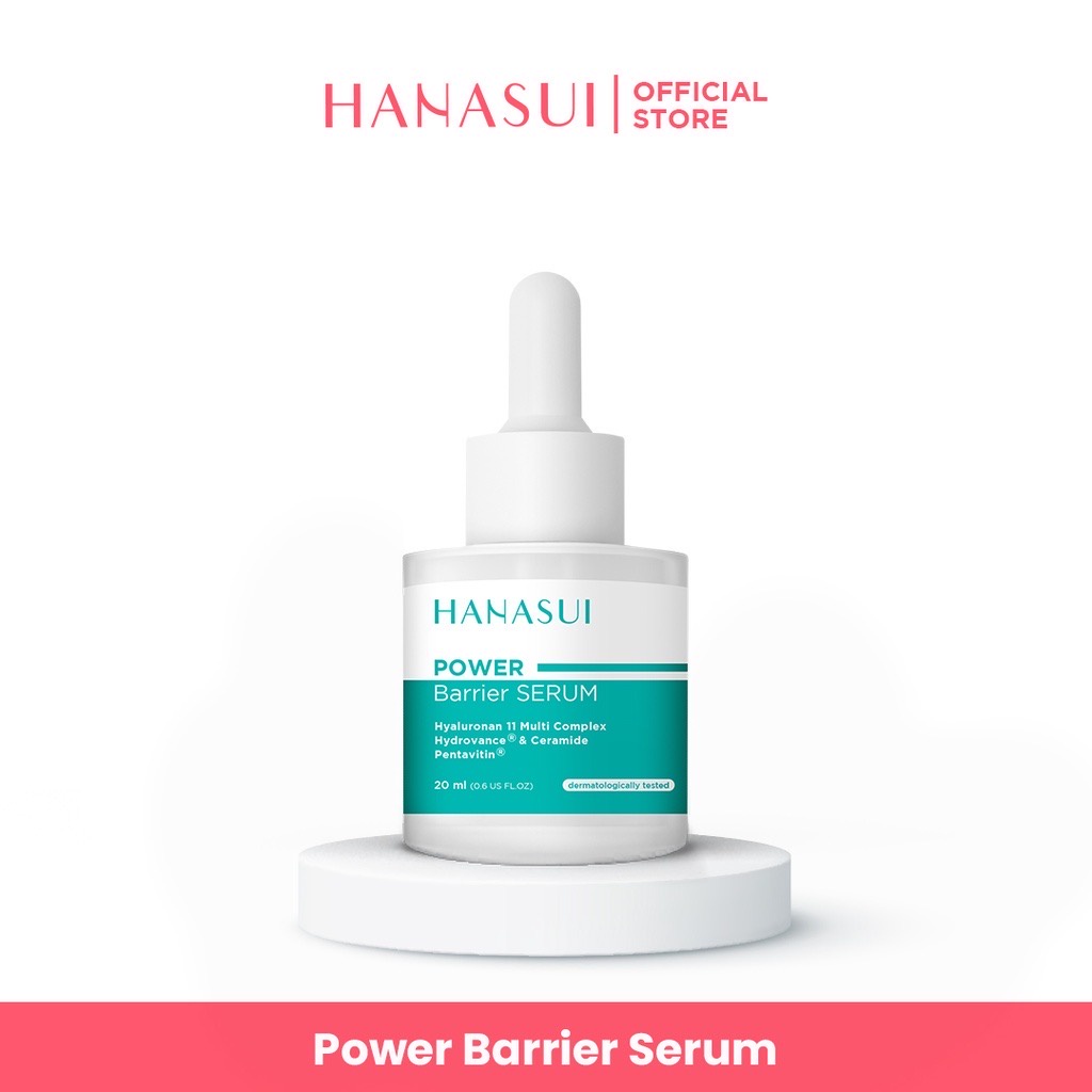 HANASUI Power Barrier Serum Indonesia / Serum Wajah / Hyaluronan 11 Multi Complex Hydrovance &amp; Ceramide Pentavitin 20ml / Memperbaiki Memperkuat Skin Barrier / Melembabkan Menghidrasi Kulit / Super Powerful Series / Skincare Face Care / Intense Treatment