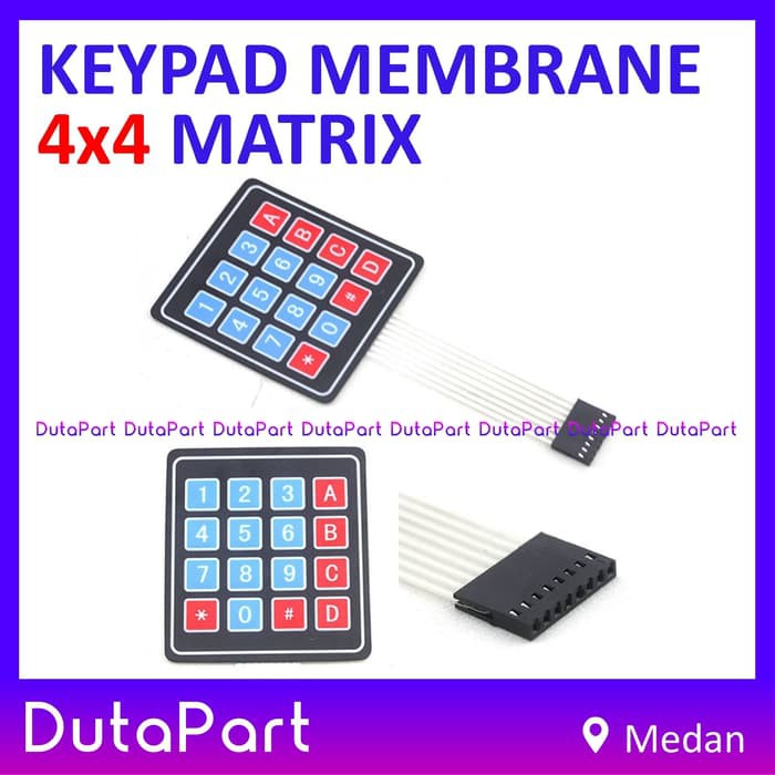 Keypad 4x4 Matrix 16 Key Membrane Array Keyboard 4 x 4 Arduino Module