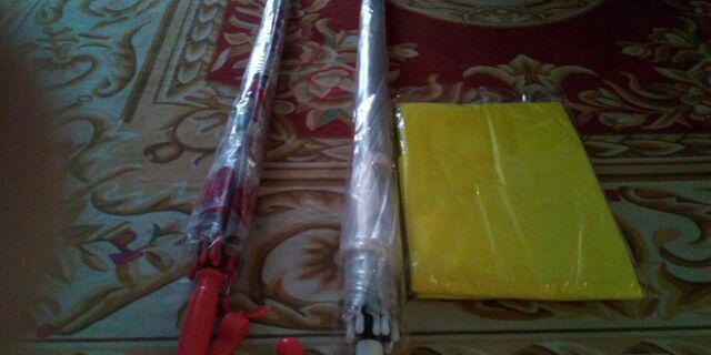 Tabasa Payung Tongkat Anak Transparan Mangkok Snowman