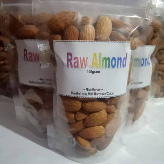 

Raw Almond||Almond mentah Premium 100gram