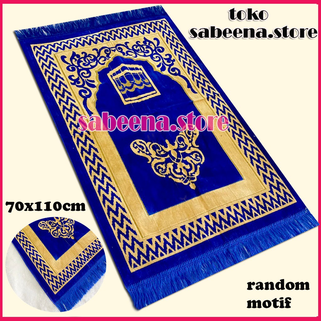 Sabeena Store - Sajadah Turki Turkey Jumbo Besar Bulu Tebal Motif 70 cmx110 cm Premium Murah