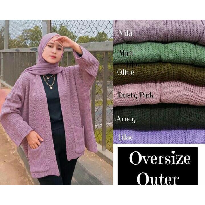 PROMO Rajut Oversize Wanita | Baju Atasan Rajut Wanita Korea Style | Rajut Wanita hijab kekinian