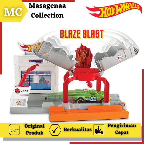 Mainan Lintasan Jalanan Arena Trek Kota Hot Wheels Hotwheels Hotwheel Track City Fire Api Playset