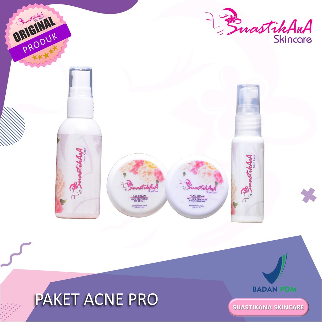 Cream Wajah Glowing BPOM Paket Premium Acne Pro by Suastikana Skincare Indonesia Untuk Jerawat-5