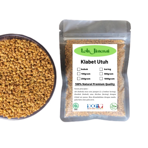 

100gr Klabet / Fenugreek / Rempah / JSR 100% PREMIUM QUALITY