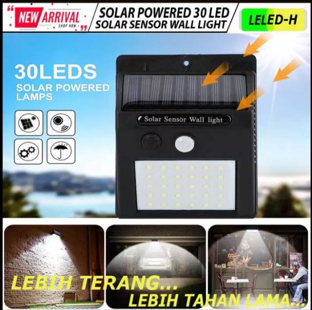 Lampu Taman Tenaga Surya 30 LED