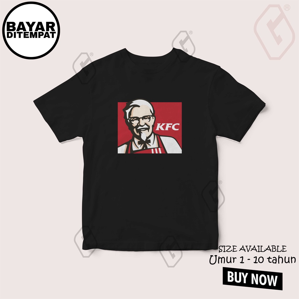 kaos anak jajanan kfc / baju anak kfc fried chicken