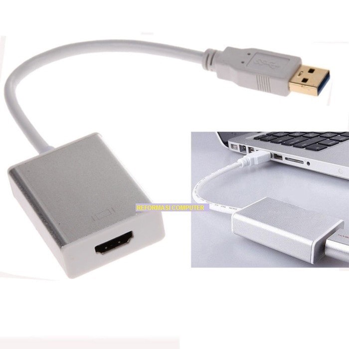 Kabel Konverter Usb 3.0 To Hdmi Adapter Converter