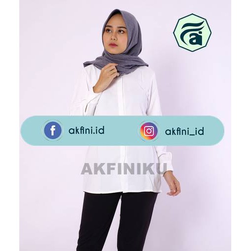 Kemeja Putih Polos Baju Kantor atasan Formal kemeja kerja cewek
