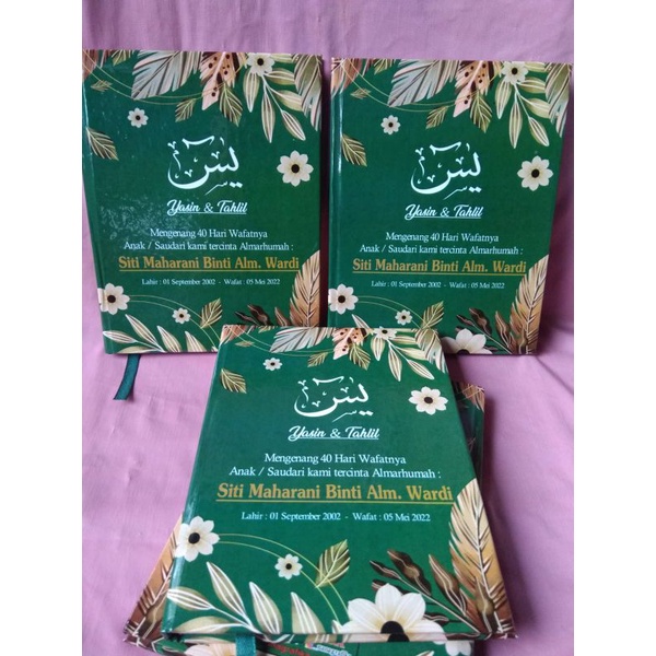 Buku yasin hardcover 128halaman Hvs