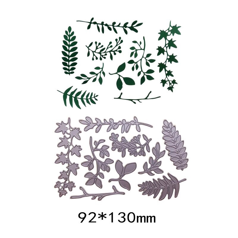 

Metal steel Dies Cutting die cut DIY Decorative Embossing Scrapbooking tree 9Pcs Leaves