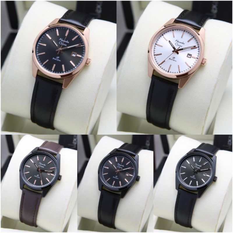 JAM TANGAN ALEXANDRE CHRISTIE WANITA AC 1025 LEATHER | AC1025 CEWEK KULIT ORIGINAL PRIMO STEEL