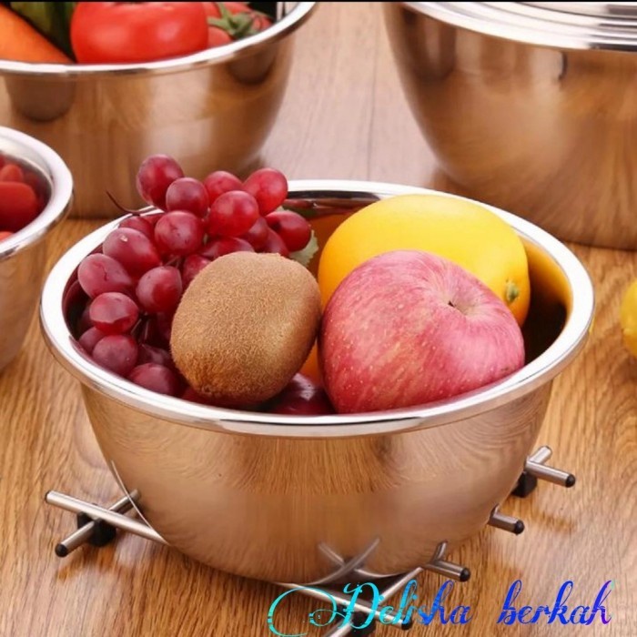 Baskom Mangkok Stainless Besar Jumbo Tebal