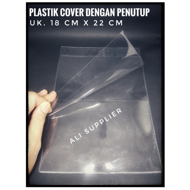 Plastik Cover dokumen serbaguna buka tutup uk 18x22cm