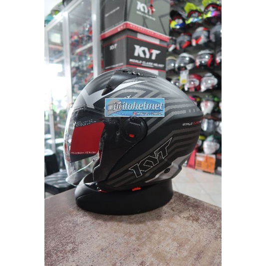 KYT D City Lucent Black Silver  2Visor