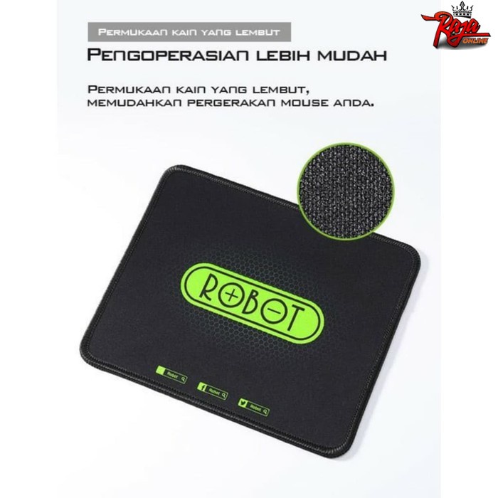 Mousepad Mouse Pad Robot MP01- Alas Mouse Merk Robot Original