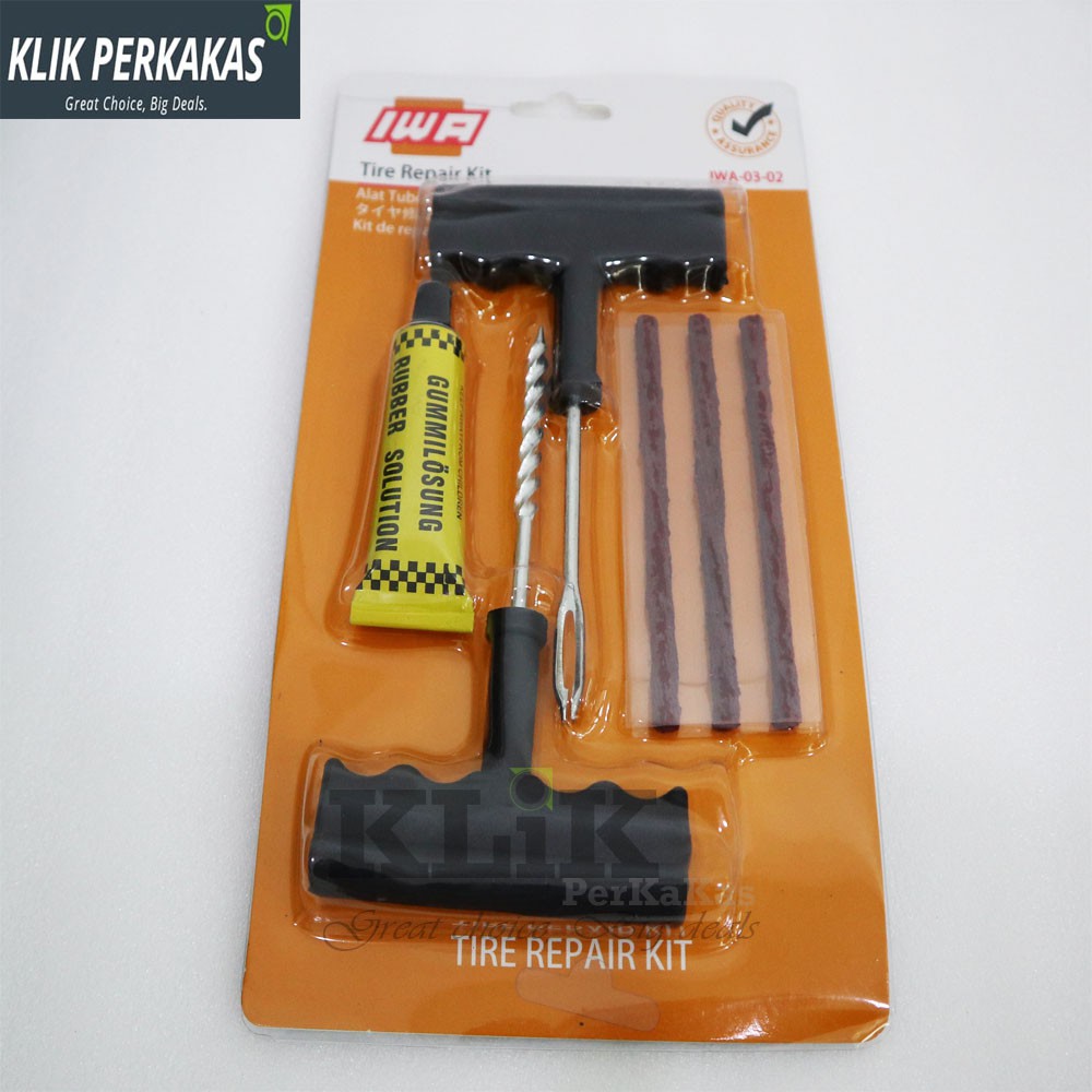 Alat Tambal Ban Tubles / Tubeless Tire Repair Kit iwa