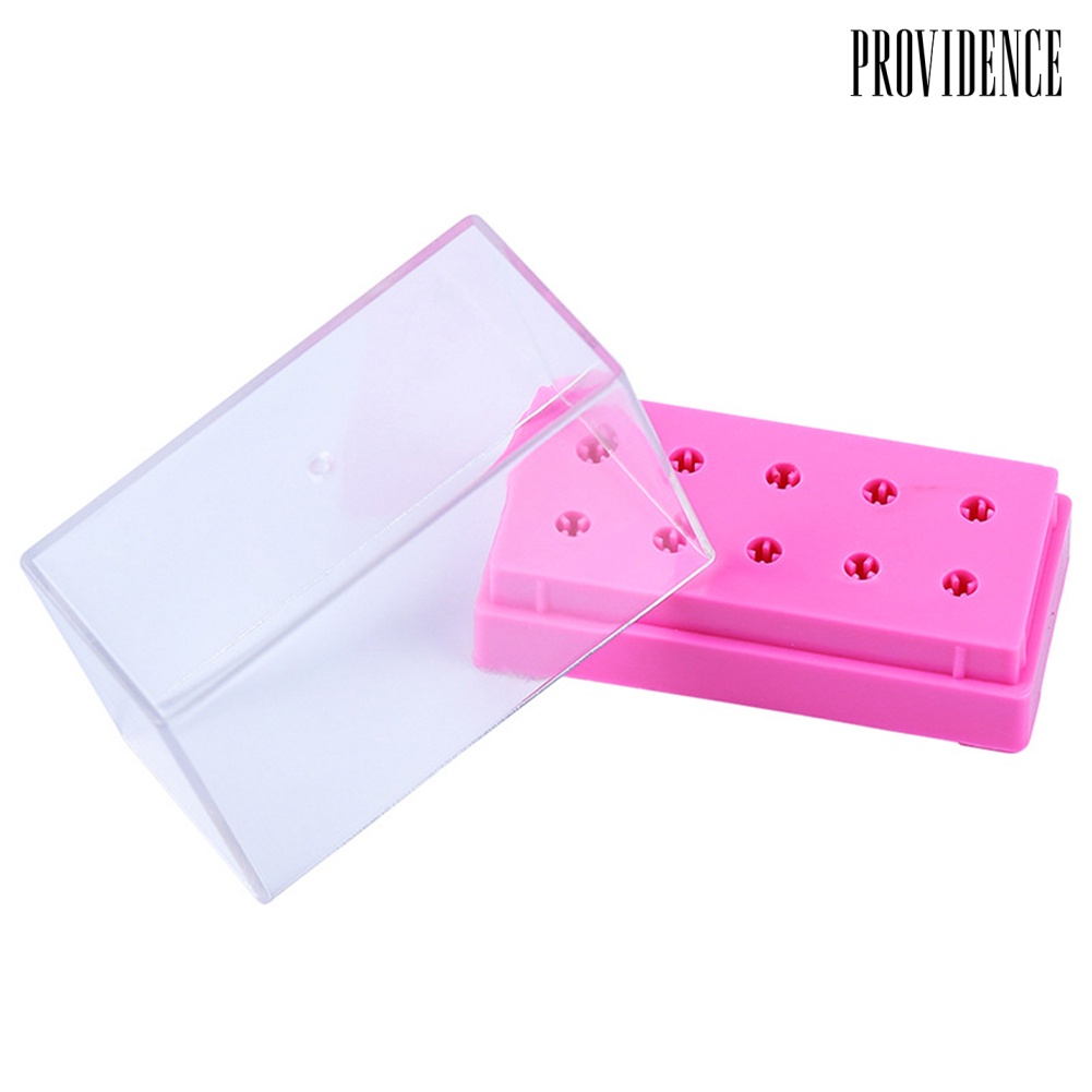 Providence 7/10 Holes Nail Drill Bit Box Holder Sanding Head Display Stand Storage Rack
