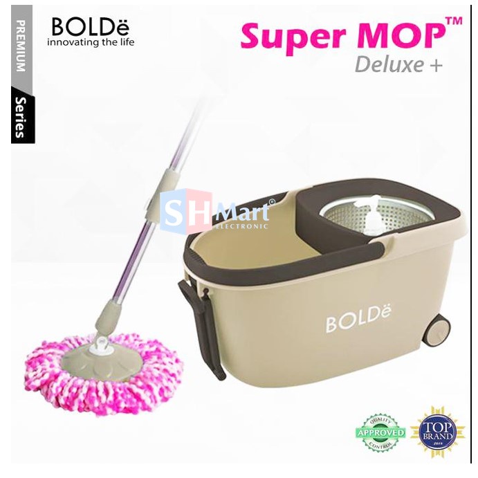 BOLDE ALAT PEL LANTAI SUPER MOP DELUXE+ RODA ORIGINAL (MEDAN)