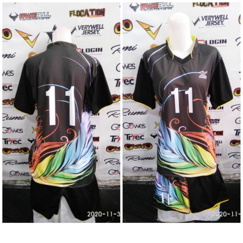 Kostum volly baju voli cewek wanita original terbaru