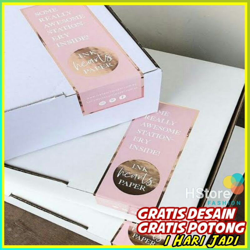 

Stiker Box Panjang Stiker Segel Packing Stiker Murah glossy