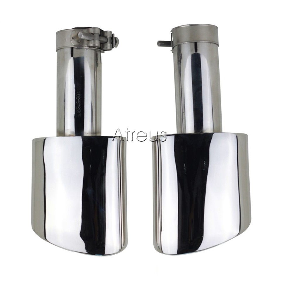 1 Set Pipa Knalpot Bahan Stainless Steel 304 Untuk Mercedes W204 BENZ C-Class