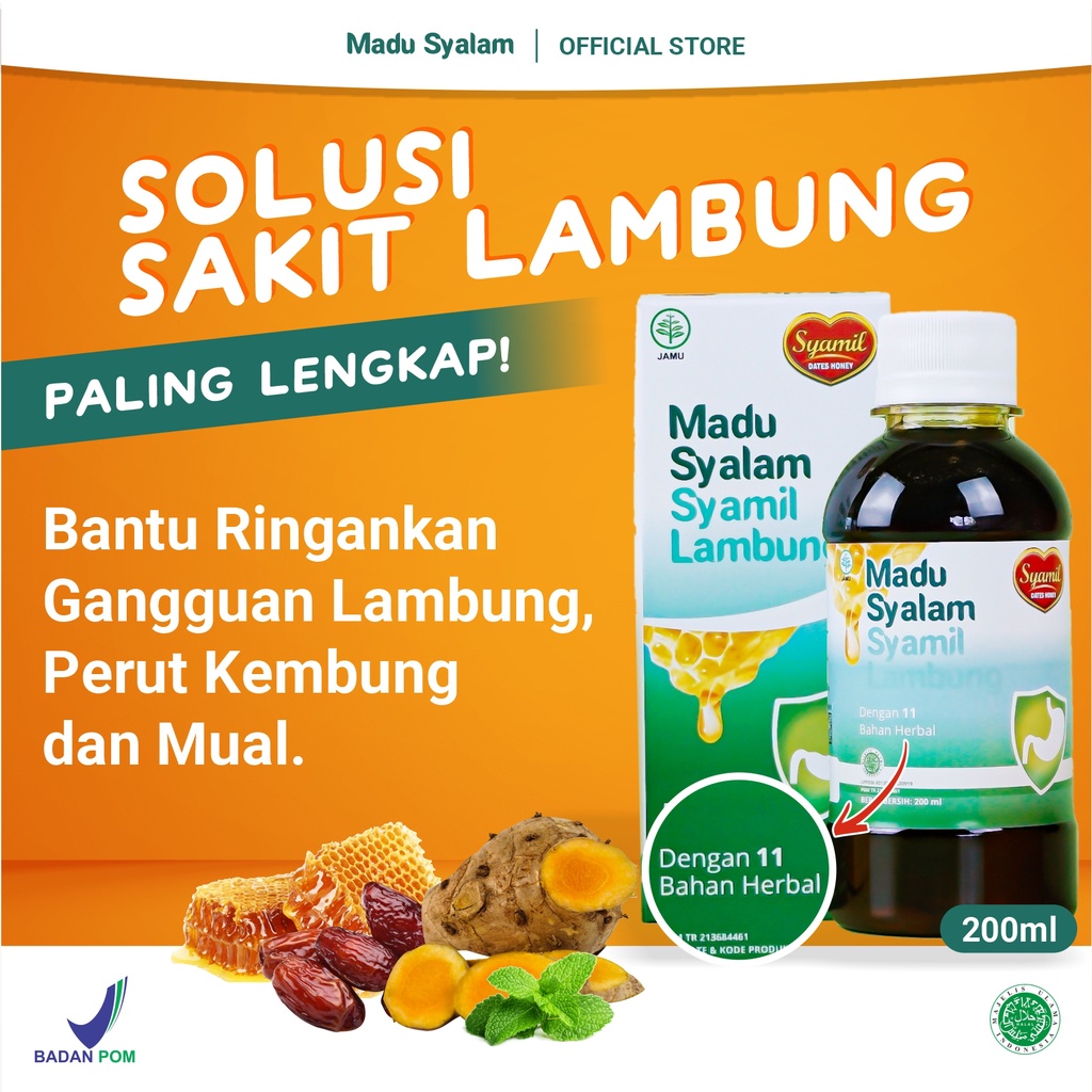 

Madu Syalam Obat Asam Lambung Kronis Atasi Perih Mual Kembung & Begah Bisa Enak Makan Lagi