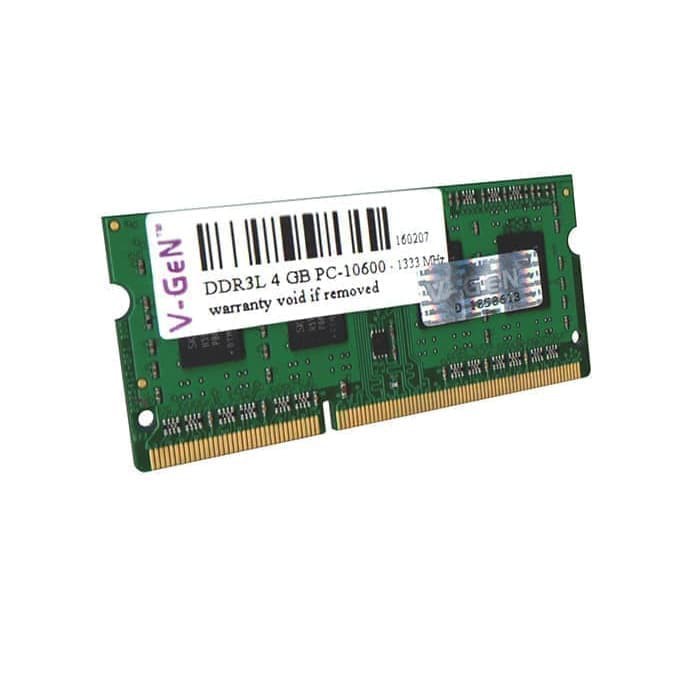 Ram Laptop VGeN Ddr3 4gb pc10600 1333Mhz V-GeN Sodimm Platinum DDR3L