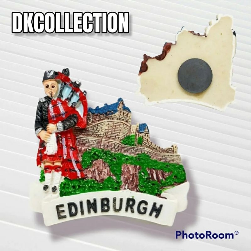 Tempelan kulkas scotland magnet kulkas edinburgh souvenir scotland tempelan kulkas Skotlandia souvenir magnet kulkas scotland