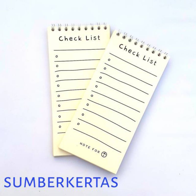 

CHECK LIST/CHECK LIST NOTEBOOK/NOTES/JURNAL LIST/MURAH