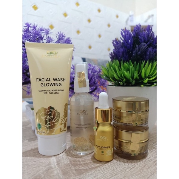 anzora skincare/cream anzora glow BPOM/paketan anzora skincare