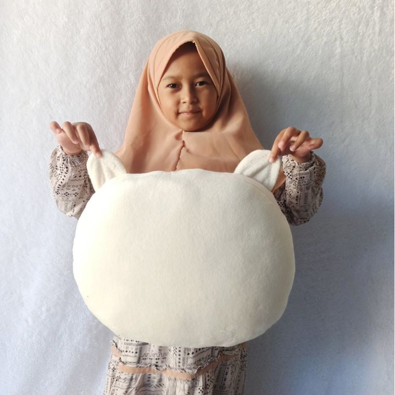 boneka bantal kepala karakter kucing cantik