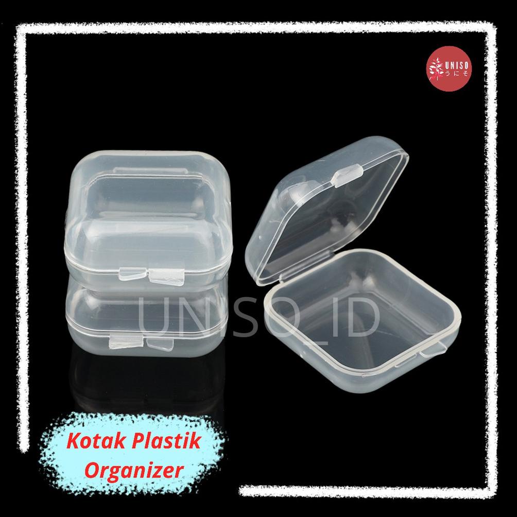

UNISO - KOTAK KECIL SIMPAN MEMORY CARD EARPLUG / KOTAK PLASTIK SERBA GUNA / MINI BOX AKSESORIS