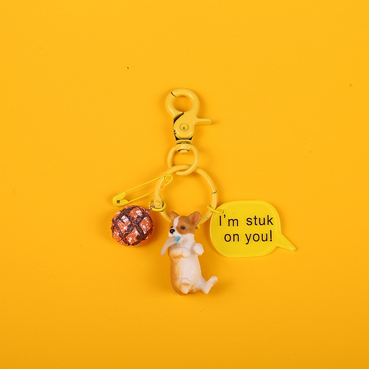 Cute Shiba Inu Dog Keychain Creative Cartoon Piggy Male and Female Bag Pendant Birthday Gift