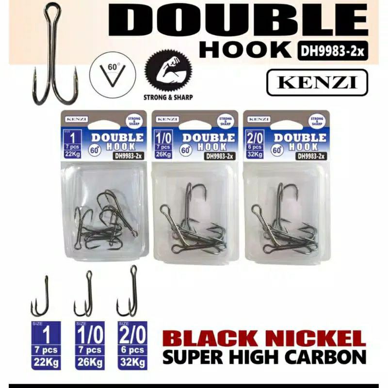 Double Hook Merek Kenzi 60°