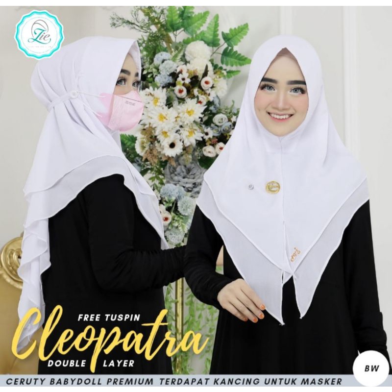Cleopatra Khimar Midi Original Doa Ibu Midi Khimar Free Tuspin Khimar Softpad Khimar Tali