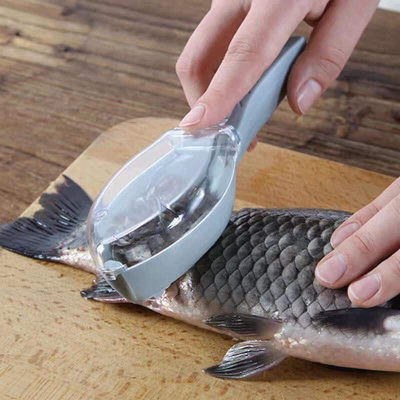 Alat pembersih pengupas pengikis sisik ikan / peeler ikan 7009 Pembersih Sisik Ikan Stainless Alat Serut Sisik Ikan