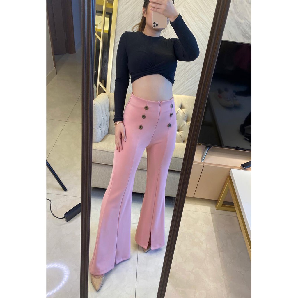 celana fashion scuba/ celana panjang kancing/ celana korean style Jessica Collection 544#