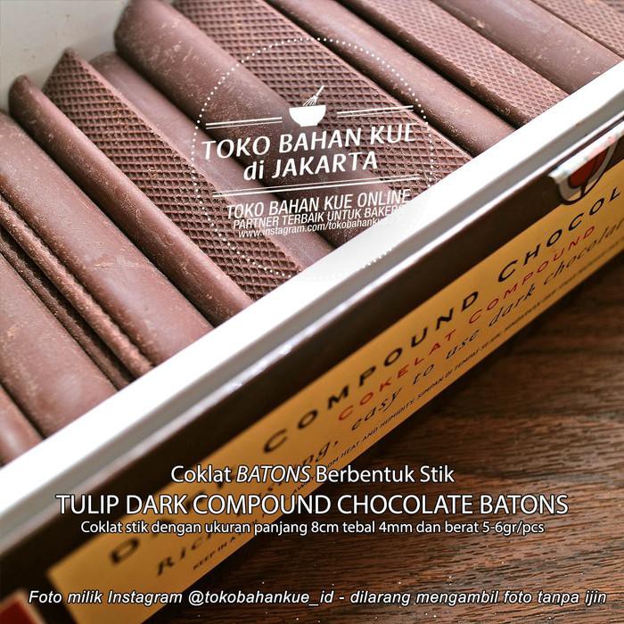 

Coklat Stik Chocolate Batons Compound Sticks Cokelat Tulip - 500 Gr