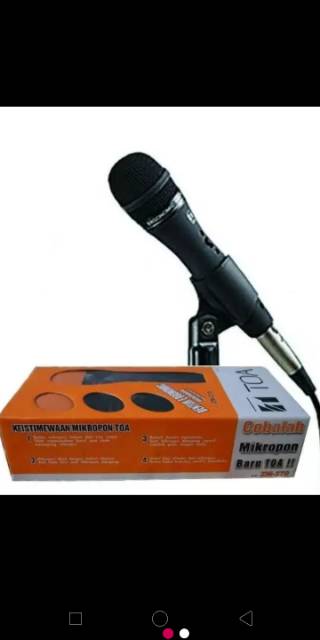 TOA mic kabel ZM-270.original TOA. suara vocal jernih