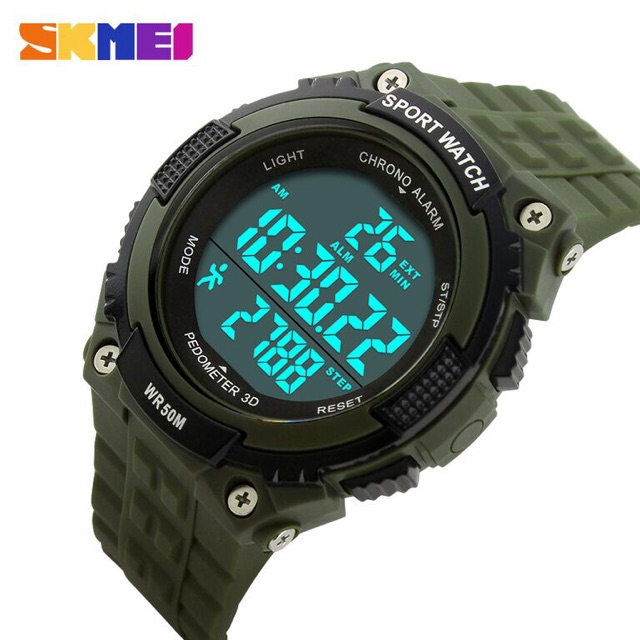 SKMEI Jam Tangan Digital Pria - DG1112S - Army Green