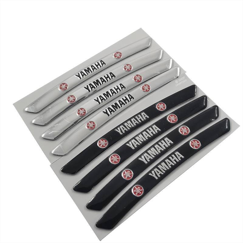 4pcs Stiker Emblem Logo Yamaha Bahan Aluminum Untuk Dekorasi Velg Mobil Yamaha