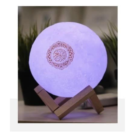 BAROKAH GAMIS LAMPU BULAN 3D AL Quran Alquran speaker digital bluetooth with remote