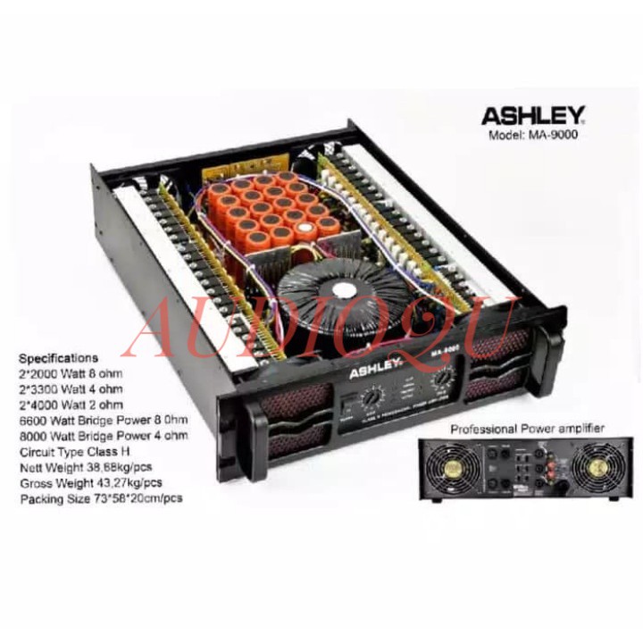 Power Ampli Ashley Ma9000 Ma 9000 Garansi Resmi