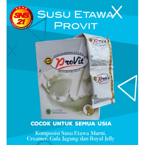 

1 Box Susu Etawa Provit 50 Bungkus