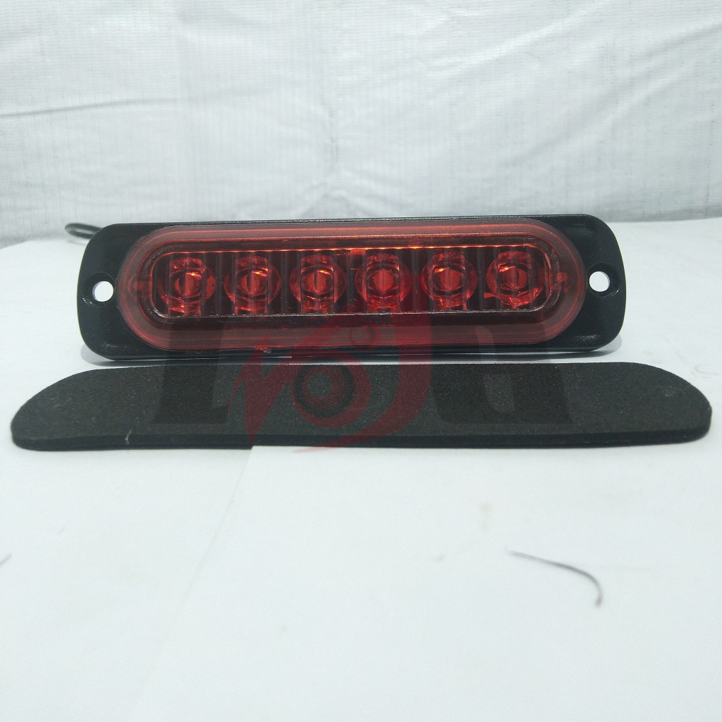 Lampu TRUCK Flash Side Tail Light LED 6 mata Mobil Bus SUV Samping Belakang Universal