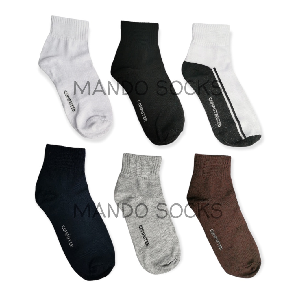 (3 PASANG) KAOS KAKI SPORT PENDEK POLOS WARNA