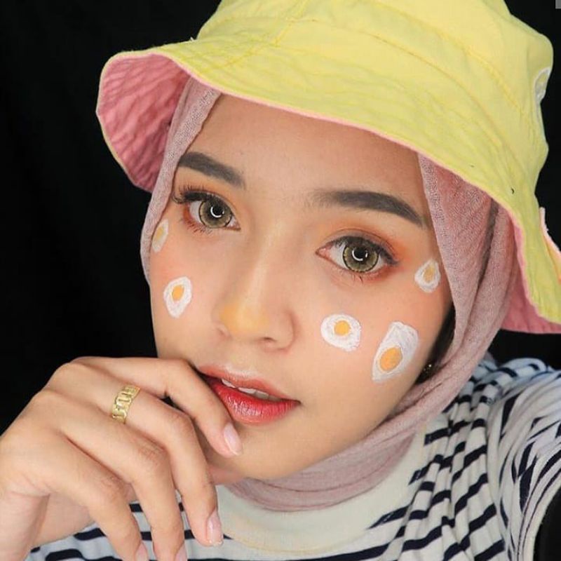 SOFTLENS ICE N8 COLOR NORMAL &amp; MINUS -0.50 sd -2.00 FREE LENSCASE DIA 16 MM BIG EYES  GREY BLACK HAZEL BLUE PINK GREEN BY EXOTICON / N.8 / Softlen Soflen Soflens