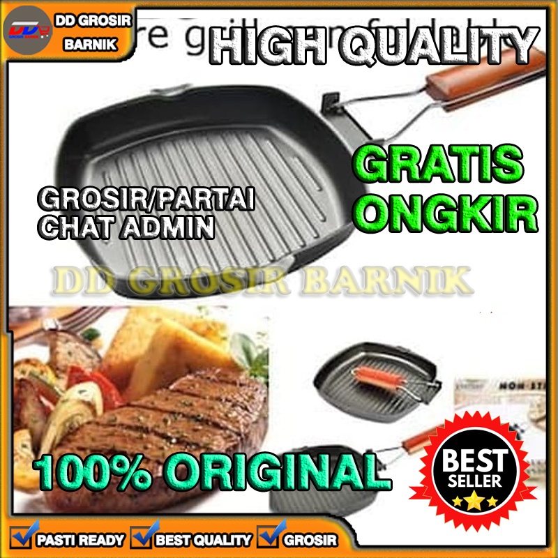 [DGB] GRILL PAN 20 CM PEMANGGANG PANGGANGAN PANGGANG PANCI TEFLON DAGING BBQ BARBEQUE